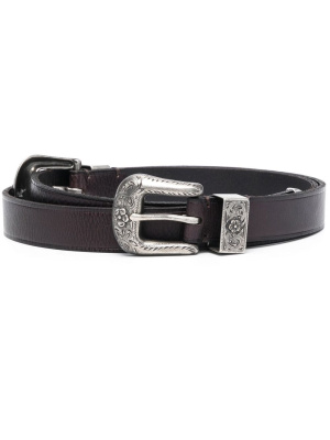 

Western-detailing double-buckle belt, Polo Ralph Lauren Western-detailing double-buckle belt