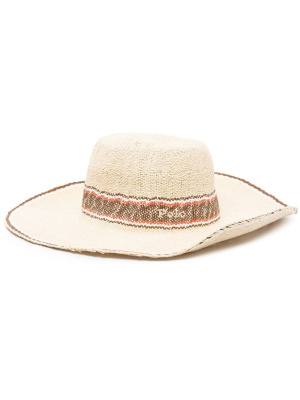 

Embroidered straw hat, Polo Ralph Lauren Embroidered straw hat