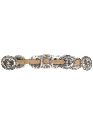 

Metal-accent suede belt, Polo Ralph Lauren Metal-accent suede belt