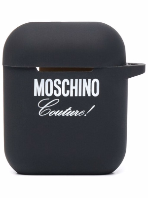 

Logo-print AirPods case, Moschino Logo-print AirPods case