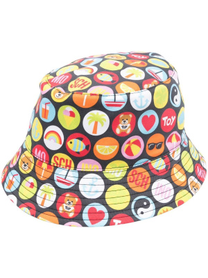 

Graphic-print bucket hat, Moschino Graphic-print bucket hat