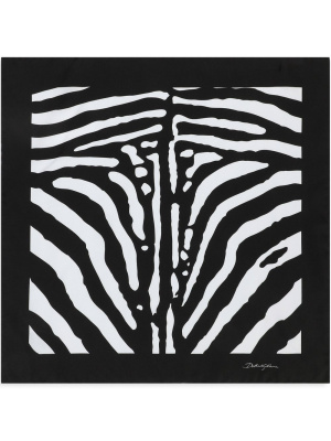 

Zebra-print silk foulard, Dolce & Gabbana Zebra-print silk foulard