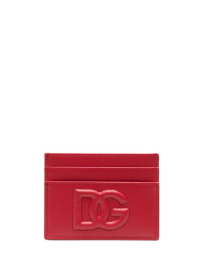 

Logo-embossed leather cardholder, Dolce & Gabbana Logo-embossed leather cardholder