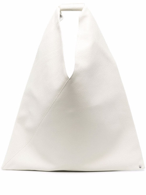 

Pebbled-texture tote bag, MM6 Maison Margiela Pebbled-texture tote bag