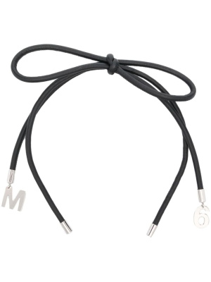 

Logo-charm-detail hairband, MM6 Maison Margiela Logo-charm-detail hairband