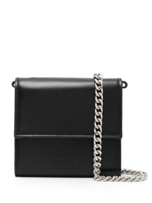 

Detachable-chain leather purse, MM6 Maison Margiela Detachable-chain leather purse