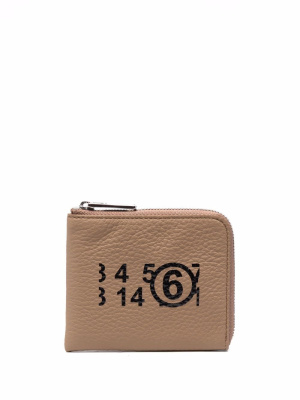 

Logo zipped wallet, MM6 Maison Margiela Logo zipped wallet