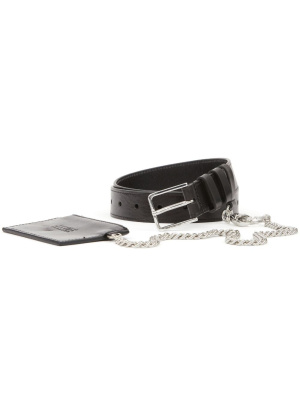 

Chain-link buckle belt, MM6 Maison Margiela Chain-link buckle belt