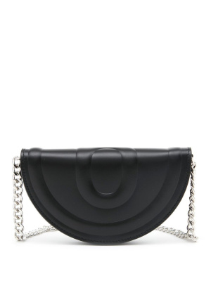

Half-moon chain-strap wallet, MM6 Maison Margiela Half-moon chain-strap wallet