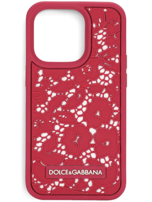 

Floral lace iPhone 14 Pro case, Dolce & Gabbana Floral lace iPhone 14 Pro case