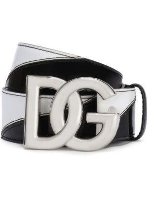 

Patent logo-buckle belt, Dolce & Gabbana Patent logo-buckle belt