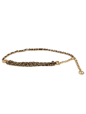 

Engraved-logo chain-link belt, Dolce & Gabbana Engraved-logo chain-link belt