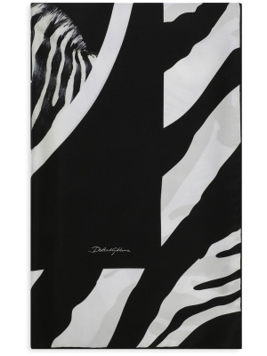 

Zebra-print silk scarf, Dolce & Gabbana Zebra-print silk scarf