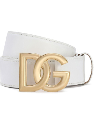 

DG logo-buckle leather belt, Dolce & Gabbana DG logo-buckle leather belt