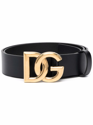 

Logo-plaque leather belt, Dolce & Gabbana Logo-plaque leather belt