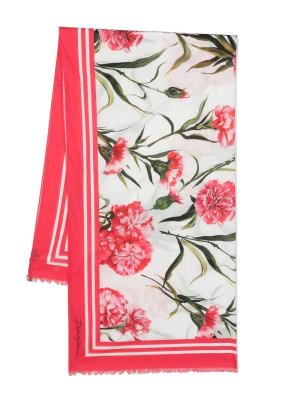 

Floral-print cotton scarf, Dolce & Gabbana Floral-print cotton scarf