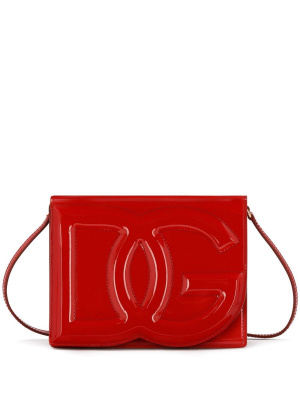 

DG Logo patent leather crossbody bag, Dolce & Gabbana DG Logo patent leather crossbody bag