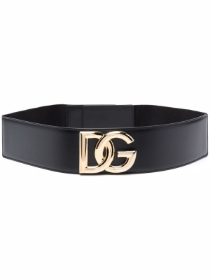 

Logo-plaque leather belt, Dolce & Gabbana Logo-plaque leather belt