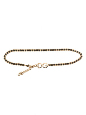 

Logo-plaque chain-link belt, Dolce & Gabbana Logo-plaque chain-link belt