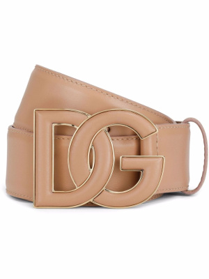 

DG logo-buckle leather belt, Dolce & Gabbana DG logo-buckle leather belt