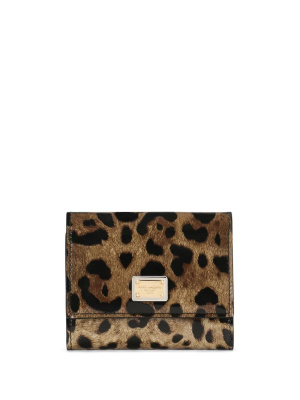

Leopard-print bi-fold wallet, Dolce & Gabbana Leopard-print bi-fold wallet