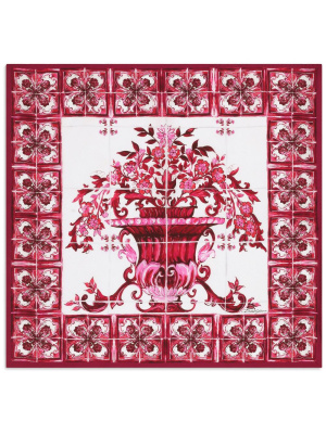 

Majolica foulard twill scarf, Dolce & Gabbana Majolica foulard twill scarf