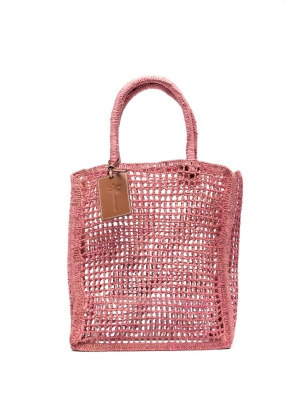 

Woven raffia tote bag, Manebi Woven raffia tote bag
