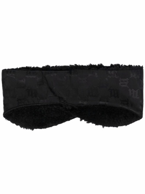 

Monogram-print contrast-trim headband, MISBHV Monogram-print contrast-trim headband