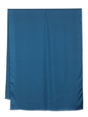

Jacquard-logo silk-wool scarf, Ferragamo Jacquard-logo silk-wool scarf