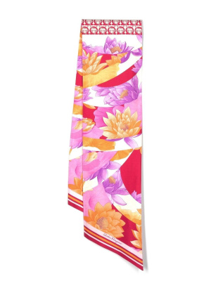 

Gancini-print silk scarf, Ferragamo Gancini-print silk scarf