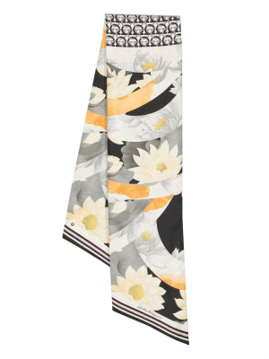 

Floral-print silk scarf, Ferragamo Floral-print silk scarf