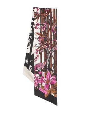

Floral-print silk scarf, Ferragamo Floral-print silk scarf