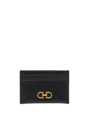 

Gancini leather card holder, Ferragamo Gancini leather card holder