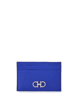 

Gancini-plaque leather cardholder, Ferragamo Gancini-plaque leather cardholder