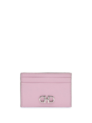 

Gancini-plaque leather cardholder, Ferragamo Gancini-plaque leather cardholder