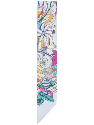 

Manovia-print silk foulard, Ferragamo Manovia-print silk foulard