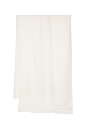 

Logo-embroidered cashmere shawl, Ferragamo Logo-embroidered cashmere shawl