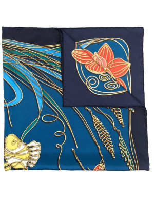 

Ironwork-print silk scarf, Ferragamo Ironwork-print silk scarf
