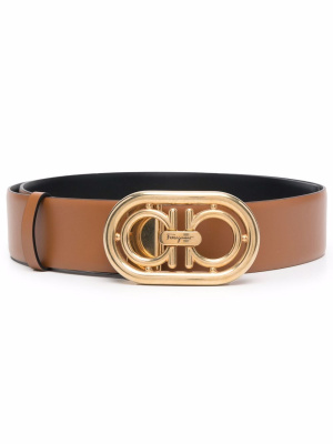 

Logo-detail leather belt, Ferragamo Logo-detail leather belt