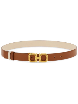 

Gancini-buckle leather belt, Ferragamo Gancini-buckle leather belt