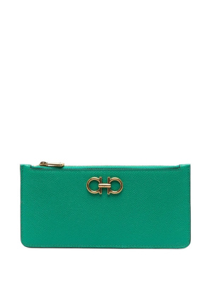 

Logo-plaque leather wallet, Ferragamo Logo-plaque leather wallet