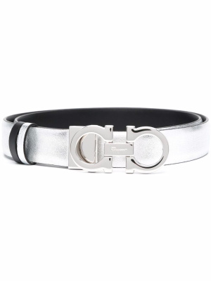 

Gancini-buckle reversible belt, Ferragamo Gancini-buckle reversible belt
