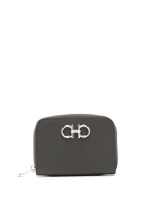 

Gancini leather card holder, Ferragamo Gancini leather card holder