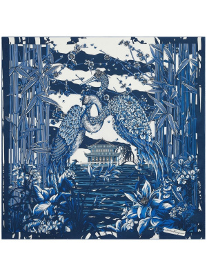 

Aironi-print silk scarf, Ferragamo Aironi-print silk scarf