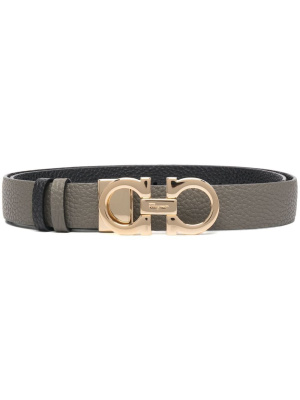 

Engraved logo-plaque belt, Ferragamo Engraved logo-plaque belt