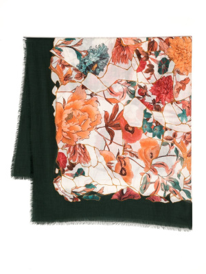

Floral-print cashmere scarf, Ferragamo Floral-print cashmere scarf