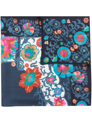 

Uzbekistan floral-print silk scarf, Ferragamo Uzbekistan floral-print silk scarf