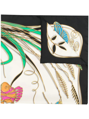 

Ironwork-print silk scarf, Ferragamo Ironwork-print silk scarf