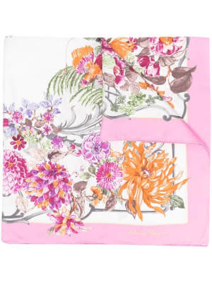 

Floral-print silk scarf, Ferragamo Floral-print silk scarf