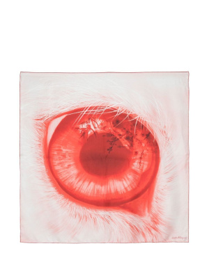 

Eye motif silk scarf, Ferragamo Eye motif silk scarf